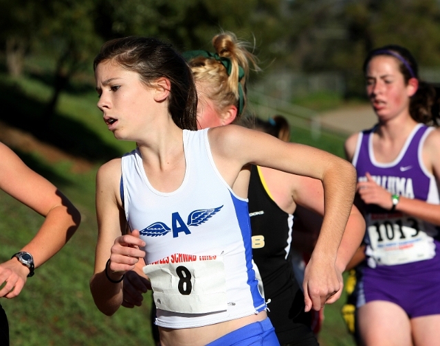 NCS XC D3 Girls-038.JPG - 2009 North Coast Section Cross Country Championships, Hayward High School, Hayward, California